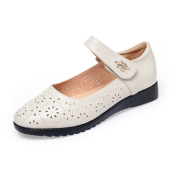 Damen Komfortable Ballerinas mit Mary Jane Verschluss EB