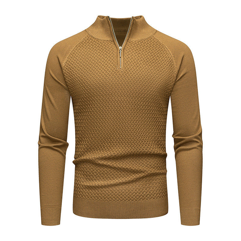Herren Strickpullover mit Reißverschluss EB