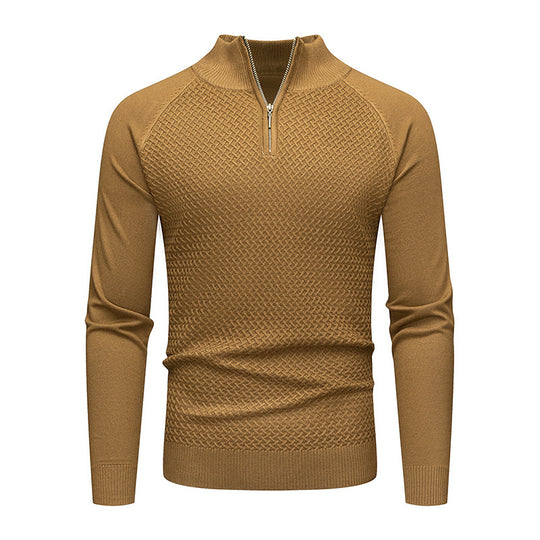 Herren Strickpullover mit Reißverschluss EB