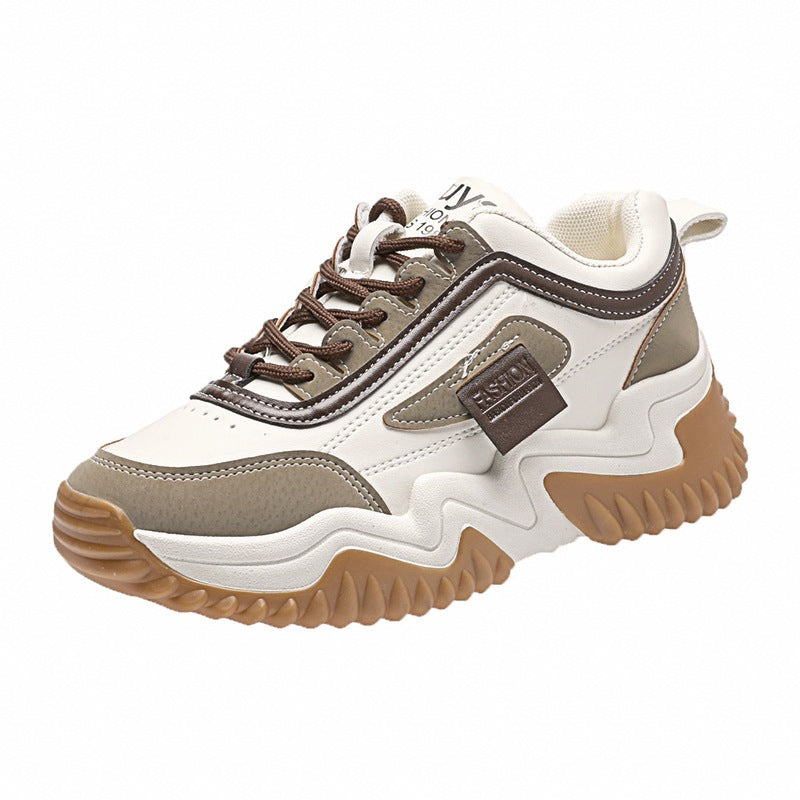Damen Sportliche Sneakers mit robustem Profil und modischer Schnürung EB