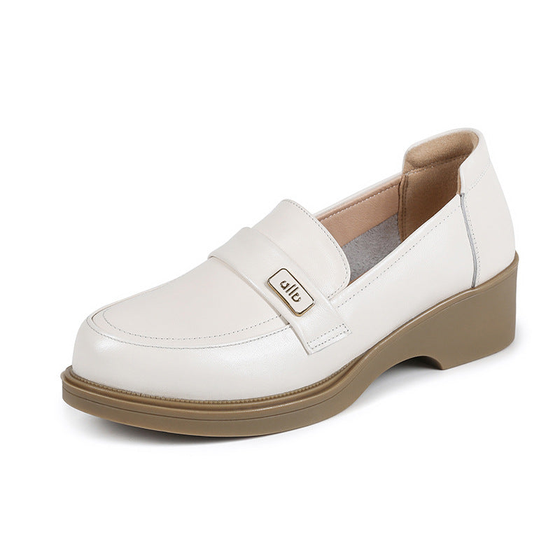 Damen Elegante Mokassins mit praktischem und ergonomischem Blockabsatz EB