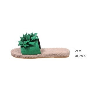 Damen Bequeme Pantoletten mit floralem Dekor EB