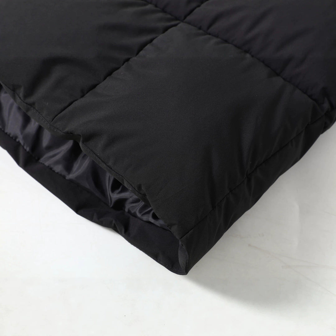 Damen nan langer gesteppter Parka mit voluminöser Kunstfellkapuze und taillierendem Kordelzug EB
