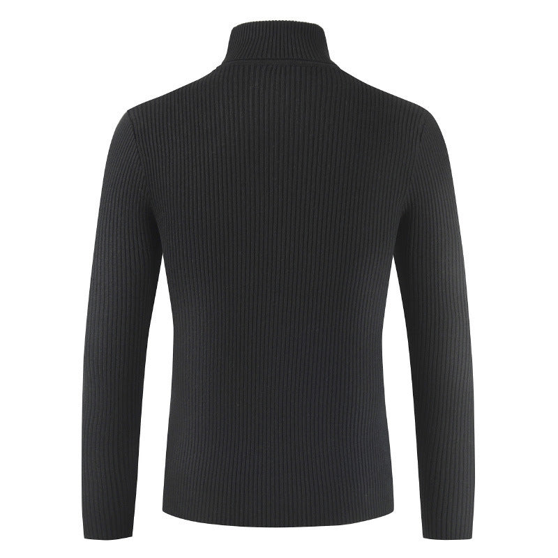 Damen Rollkragenpullover aus gehäkeltem Strick EB