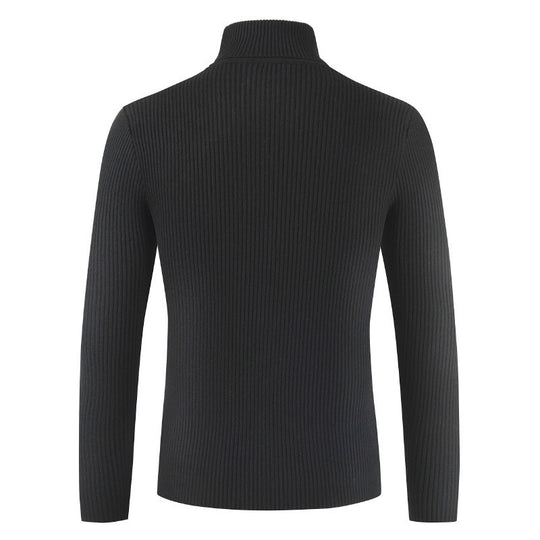 Damen Rollkragenpullover aus gehäkeltem Strick EB