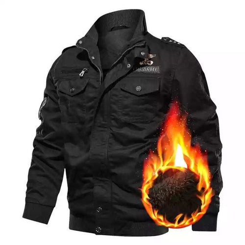 Herren Winterjacke mit funktionalen Taschen und warmem Futter EB