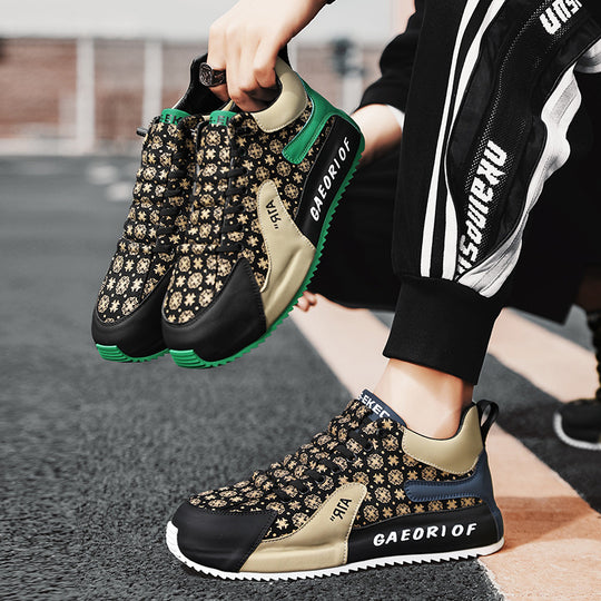 Damen Sneakers mit floralem Design und stoßdämpfendem Komfort EB