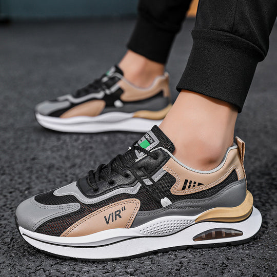 Damen Sportliche Sneakers mit atmungsaktiver Netzstruktur und stoßdämpfendem Sohlenprofil EB