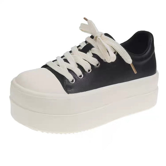 Damen Plateau Sneakers mit modischem Design und bequemer Dämpfung EB