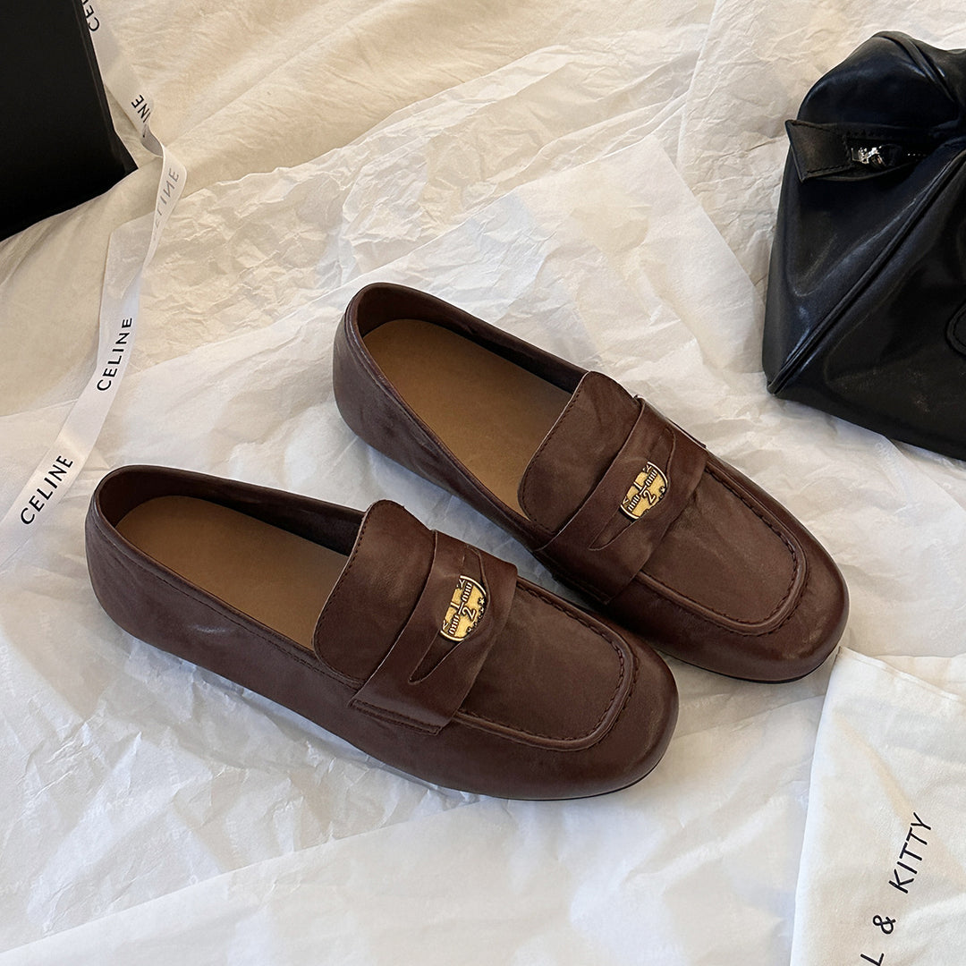 Damen Elegante Mokassins mit modischem Riemen und komfortabler Innensohle EB