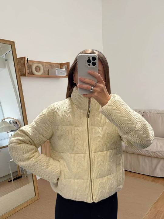Damen Strick-Steppjacke EB