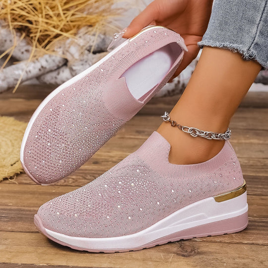 Damen Glitzernde Slip-On Sneaker EB