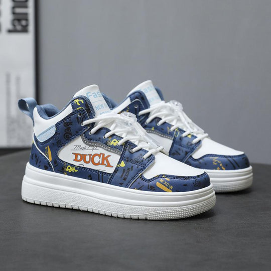 Damen Hohe Sneaker mit trendigem Print und gepolsterter Sohle EB