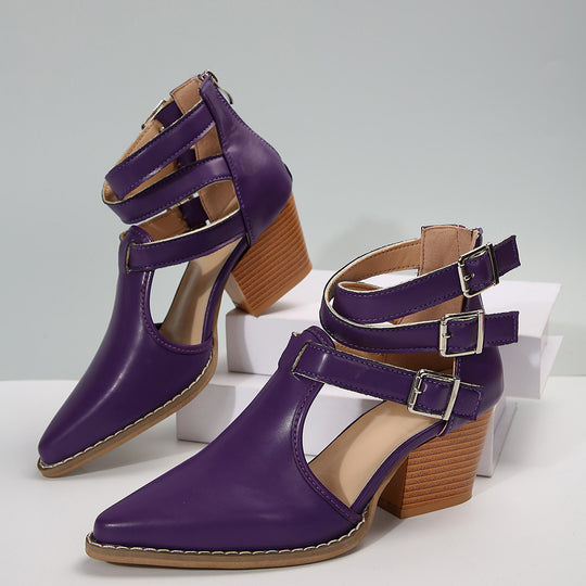 Damen Elegante Pumps mit verstellbaren Riemen und schickem Design EB