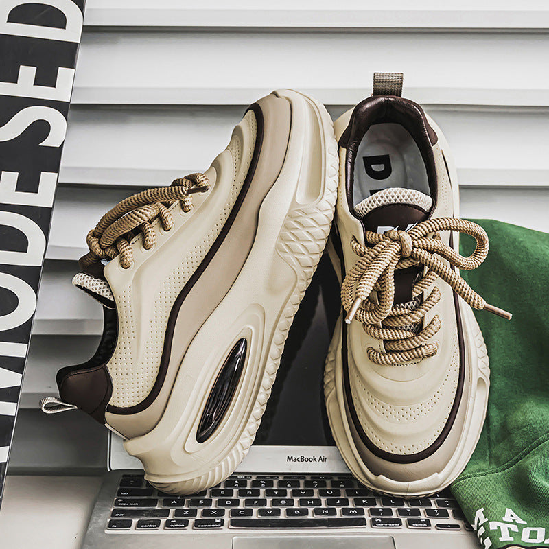 Damen komfortable Chunky Sneakers mit dämpfender Luftpolstersohle EB