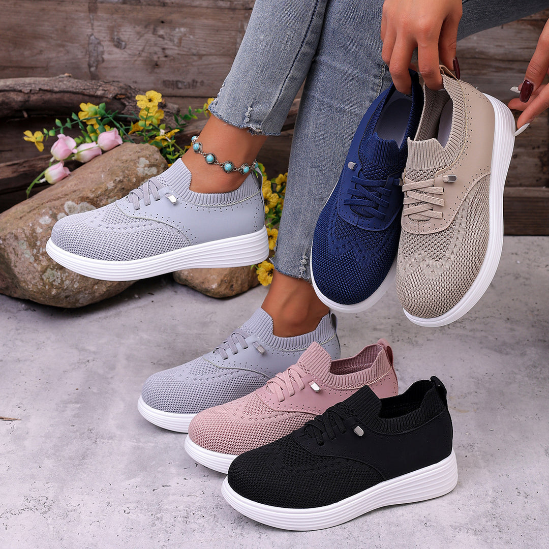 Damen Atmungsaktive Sneakers mit innovativem Strickdesign EB