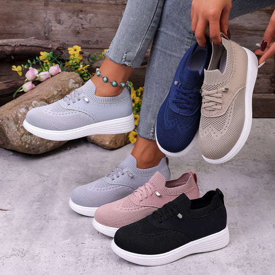 Damen Atmungsaktive Sneakers mit innovativem Strickdesign EB