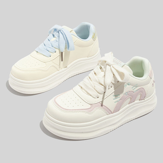 Damen Sportliche Sneakers mit verspieltem Katzenmotiv und weichem Innenfutter EB