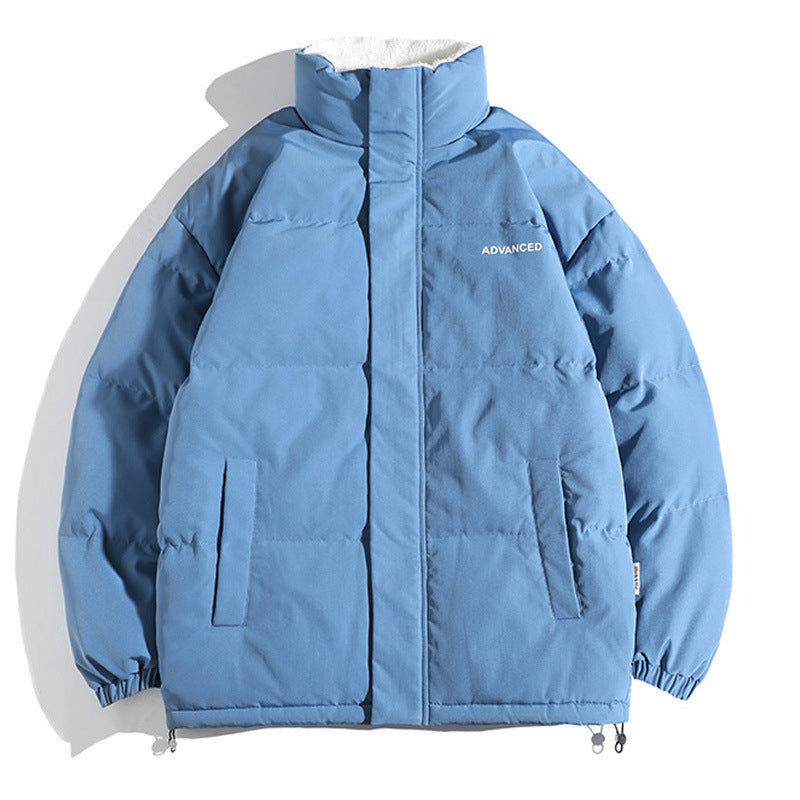 Damen vielseitige Pufferjacke mit hohem Kragen und weichem Fleecefutter EB