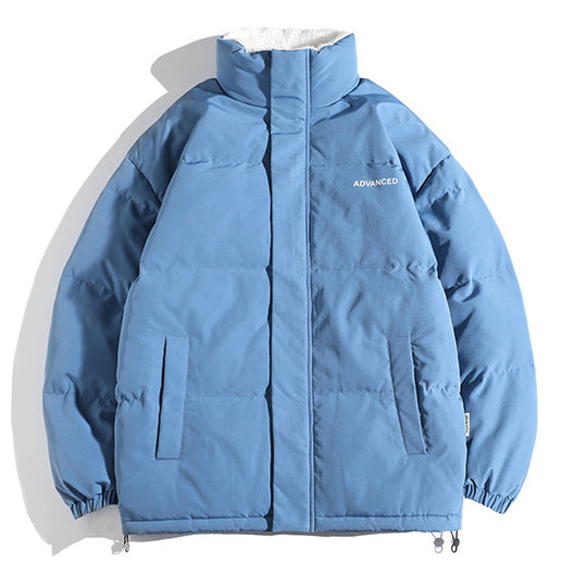 Damen vielseitige Pufferjacke mit hohem Kragen und weichem Fleecefutter EB