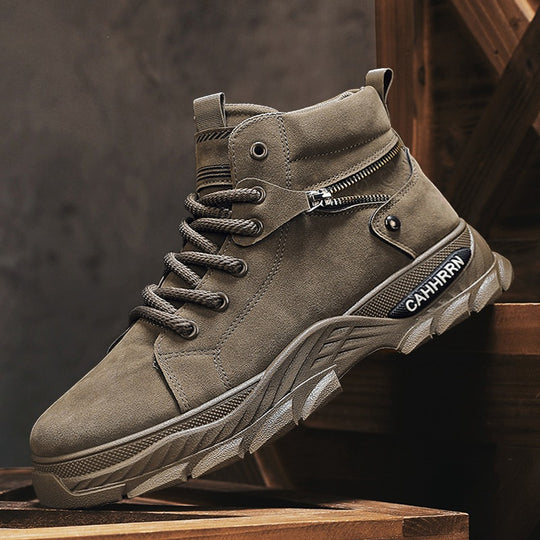 Damen Hohe Sneaker mit einzigartiger Reißverschluss-Detail und robustem Profil EB