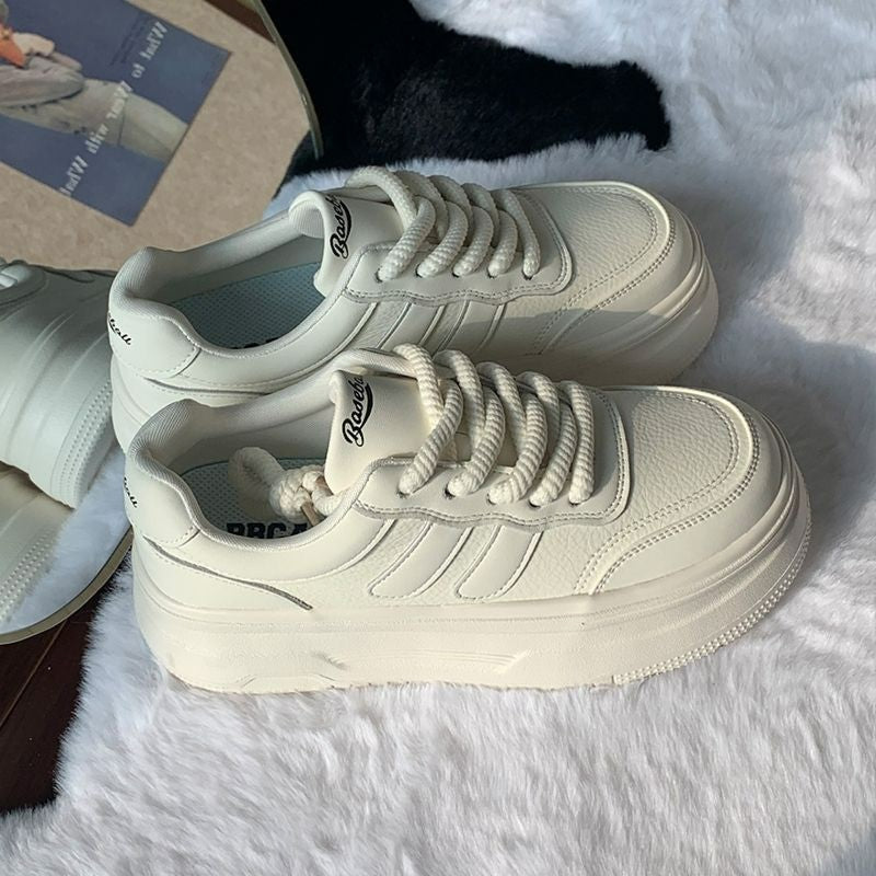 Damen Modische Sneakers mit sportlicher Plattform und atmungsaktivem Obermaterial EB