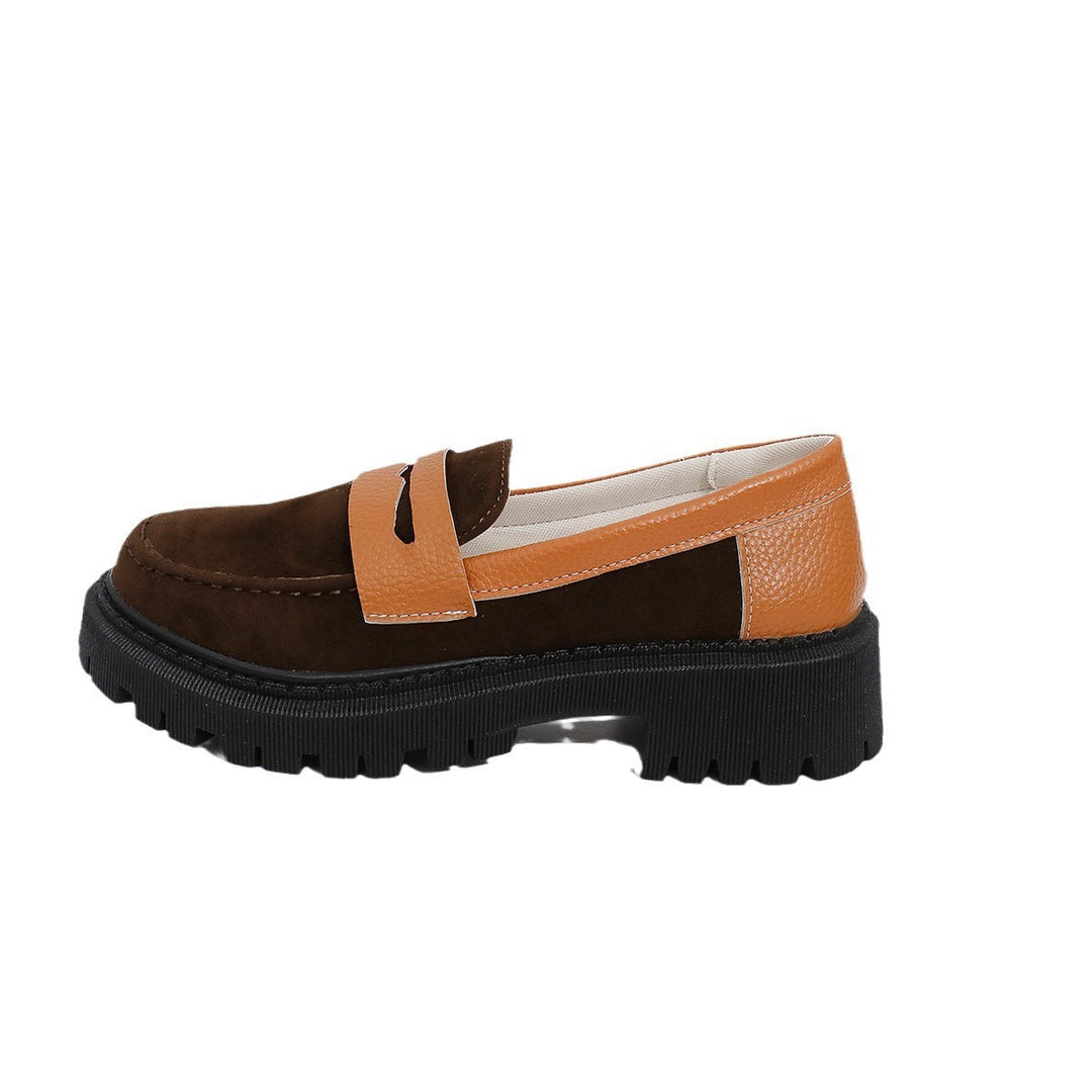 Damen Modische Loafer mit robuster Gummisohle EB