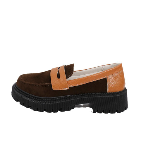 Damen Modische Loafer mit robuster Gummisohle EB
