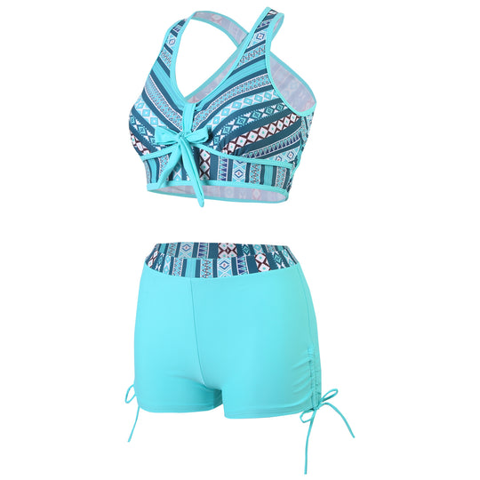Damen Sportlicher Badeanzug mit innovativem Kreuzträgerdesign EB