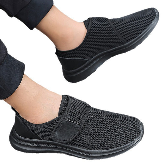 Damen Atmungsaktive Freizeit-Sneaker mit verstellbarem Klettverschluss EB
