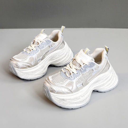 Damen Chunky Sneakers mit dämpfender Laufsohle und modischem Design EB