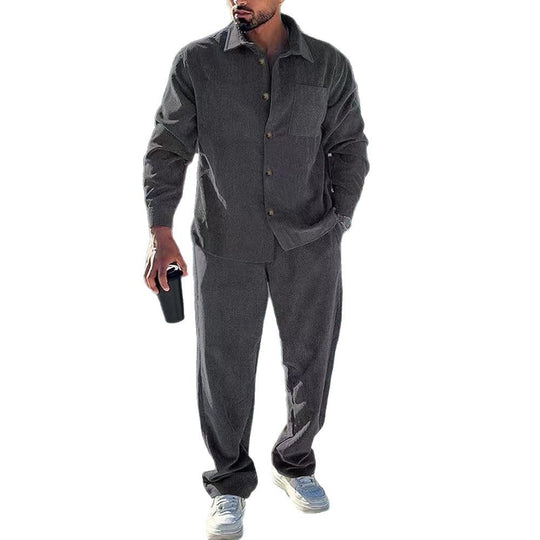 Herren lässiges Hemd und Freizeithose Set EB