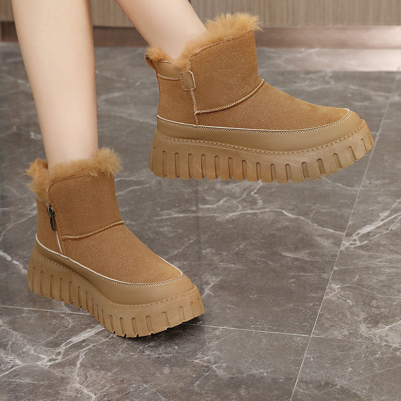 Damen Winterstiefel mit luxuriösem Kunstfell und rutschfester Sohle EB