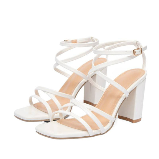 Damen modische Riemchen-Sandalen mit stabilem Blockabsatz und elegantem Design EB