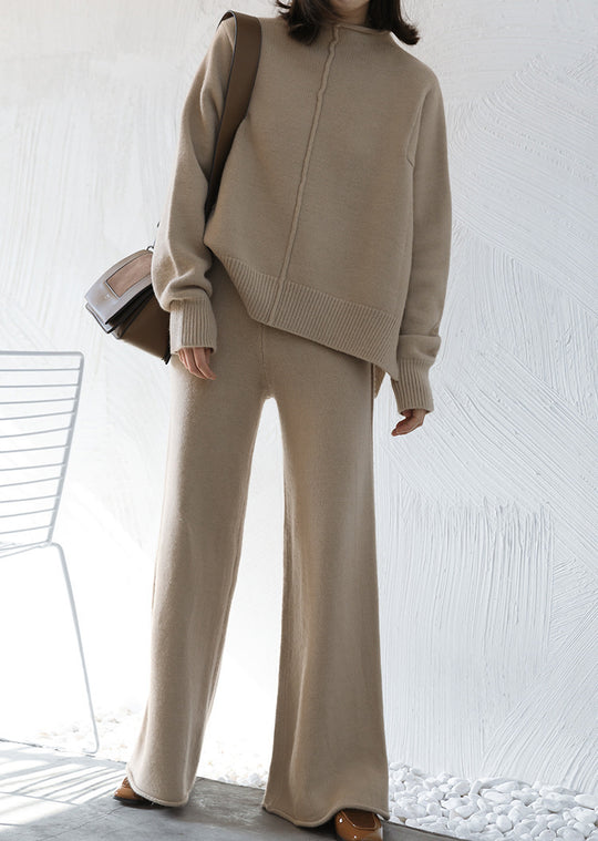 Damen Strickanzug mit weitem Bein und eleganter Passform EB