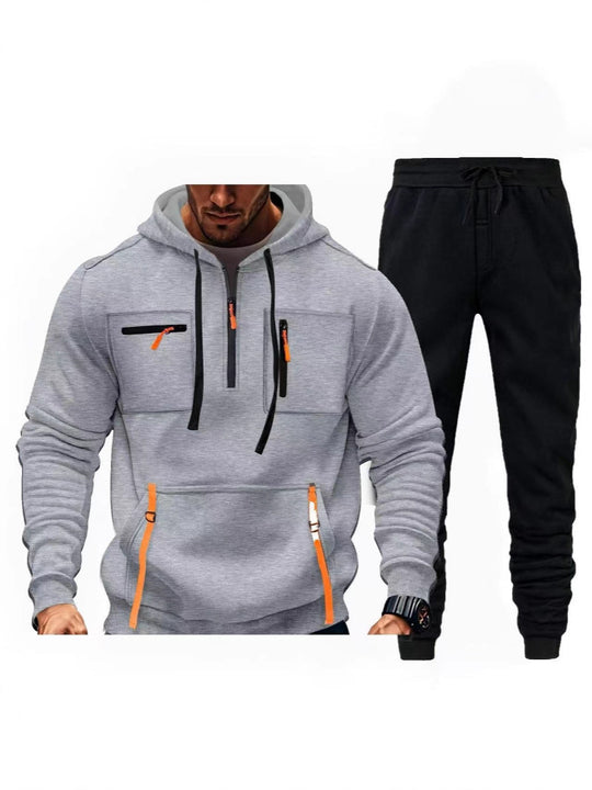 Herren multifunktionaler Kapuzenpullover und Jogginghose Kombination EB