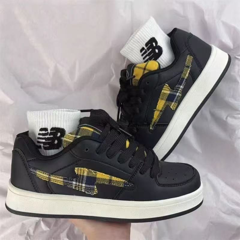 Damen modische Sneakers mit grafischem Design und atmungsaktiver Oberflächenstruktur EB