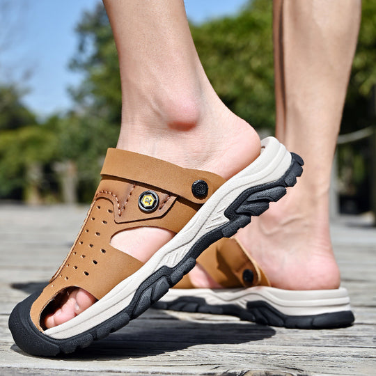 Herren Sportliche Outdoor-Sandalen mit flexiblem und rutschfestem Sohlen-Design EB