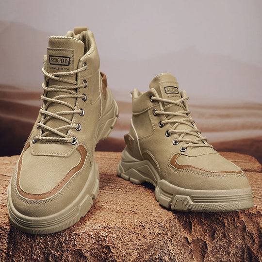 Damen robuste Schnürstiefel mit gepolsterter Innensohle EB