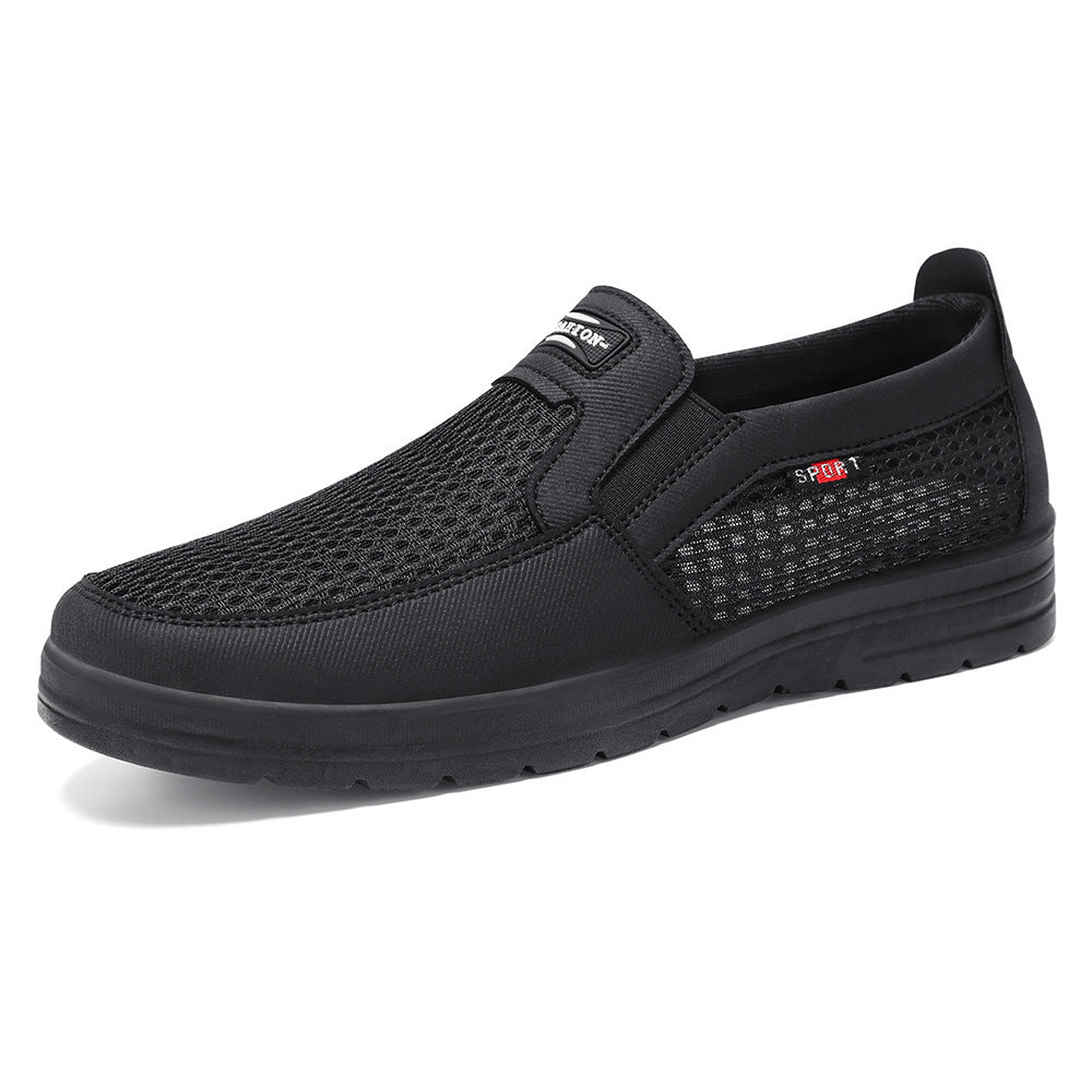 Damen Sportliche Slip-On Schuhe mit elastischem Mesh-Obermaterial und rutschfester Sohle EB