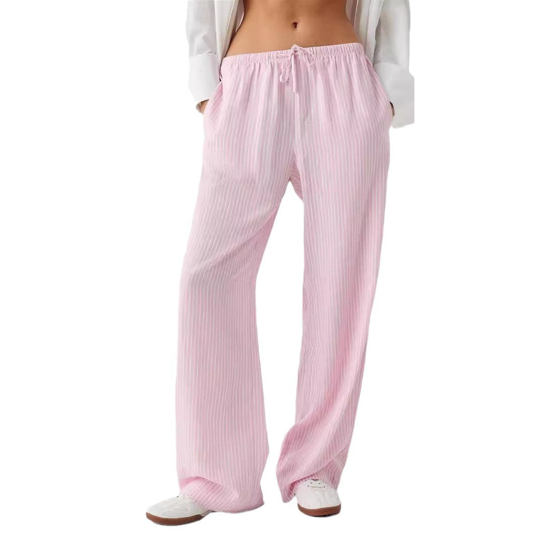 Damen Luftige Palazzo-Hose mit gemustertem Design EB