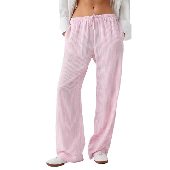 Damen Luftige Palazzo-Hose mit gemustertem Design EB
