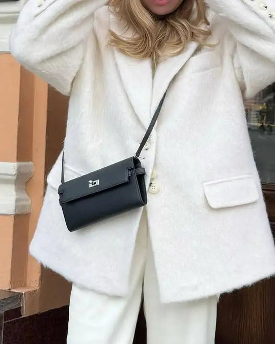 Damen Oversized Wollmantel EB
