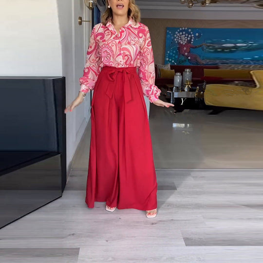 Damen elegantes und luftiges Maxikleid mit hübschem Muster EB