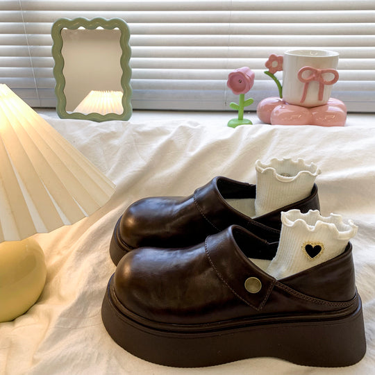 Damen modische Plateauschuhe mit elegantem Riemen und hervorragendem Tragekomfort EB