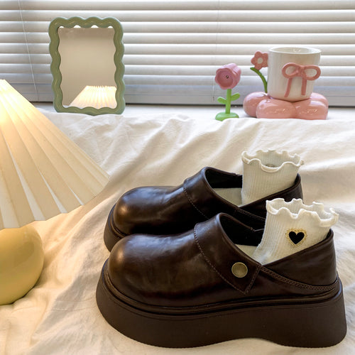 Damen modische Plateauschuhe mit elegantem Riemen und hervorragendem Tragekomfort EB