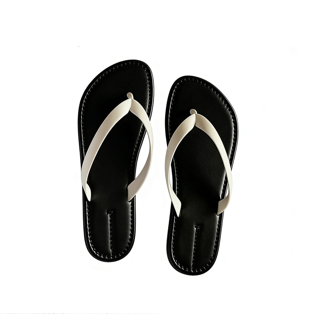 Damen Elegante Flip-Flops mit ergonomischem Fußbett und rutschfester Sohle EB
