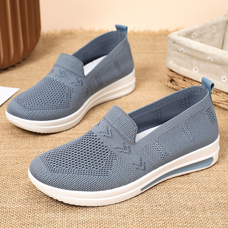 Damen Leichte Slip-On Trainingsschuhe mit atmungsaktivem Obermaterial EB