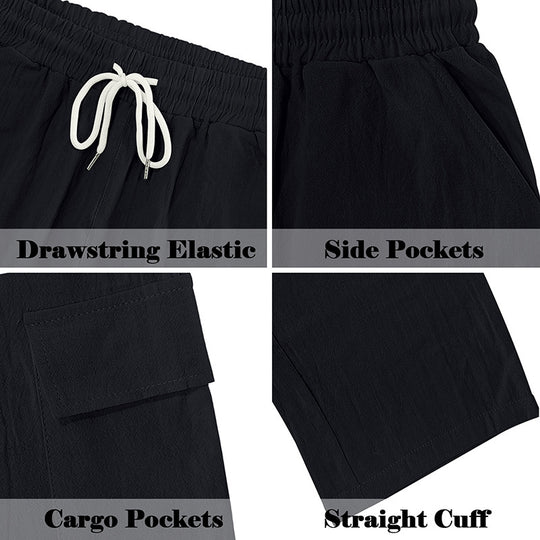Herren Cargo-Hose mit elastischem Bund und praktischen Taschen EB