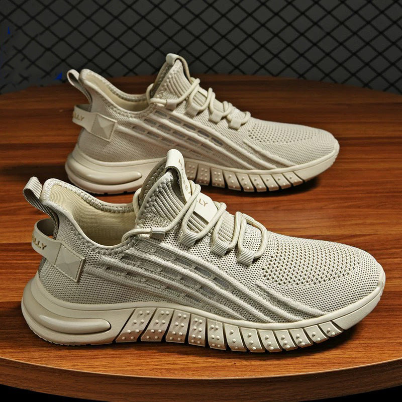 Damen Sportliche Freizeitsneaker mit atmungsaktivem Obermaterial und rutschfester Sohle EB
